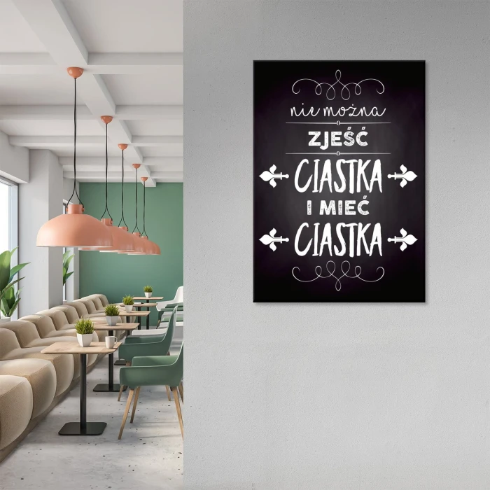 Plakat metalowy Ciastka Prezent