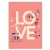 Plakat metalowy LOVE rower Prezent