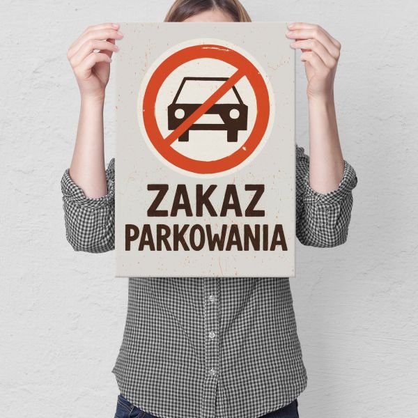zakaz parkowania vintage