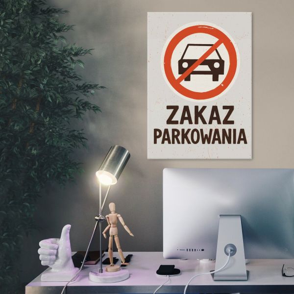 zakaz parkowania vintage