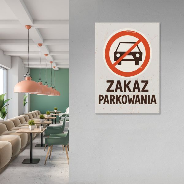 zakaz parkowania vintage
