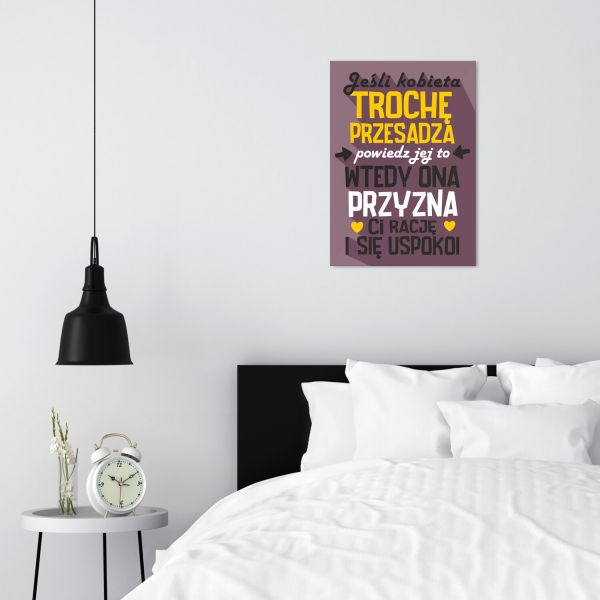 trochę przesadza kobieta