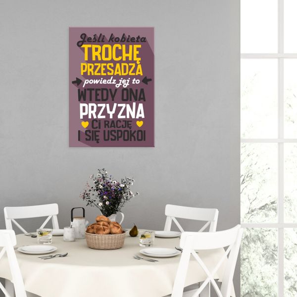 trochę przesadza kobieta