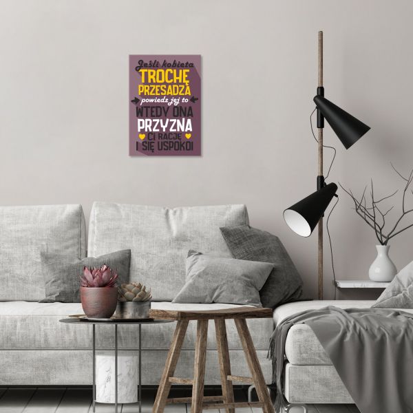 trochę przesadza kobieta