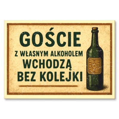 goście z alkoholem