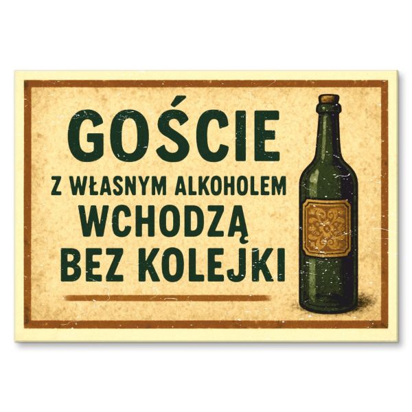 goście z alkoholem