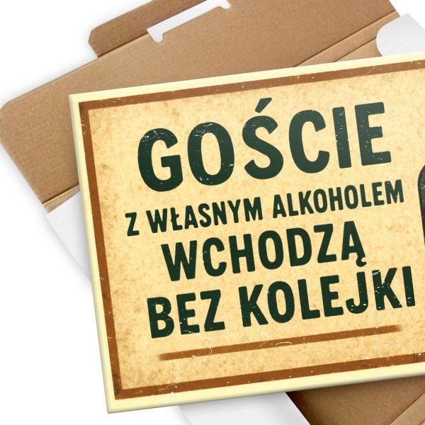 goście z alkoholem