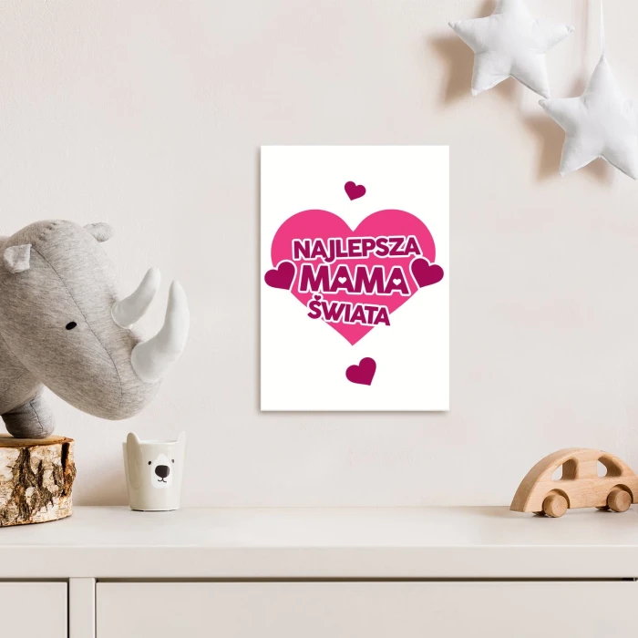 Plakat metalowy Najlepsza mama Prezent