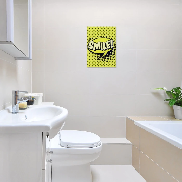 Plakat metalowy Smile komiks Prezent
