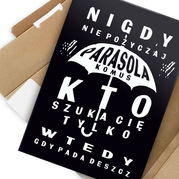 nie pożyczaj parasola black