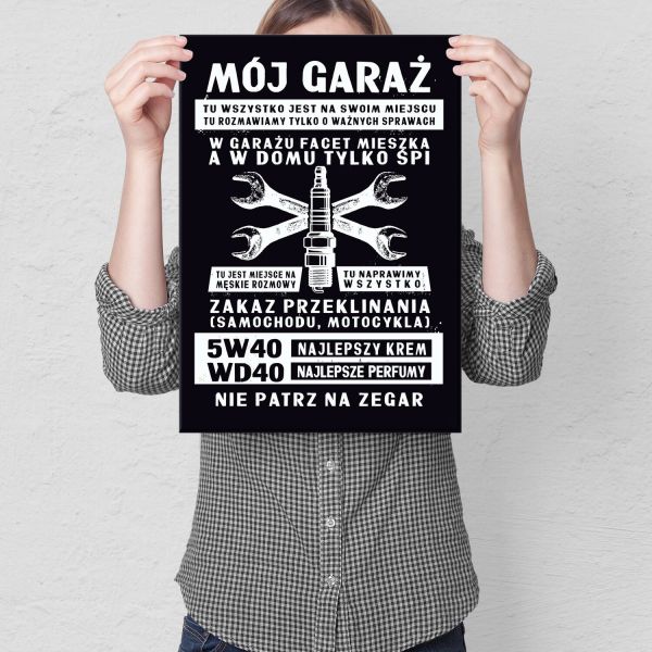 garaż świeca black
