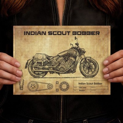 Indian Scout Bobber and bags