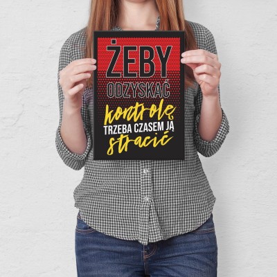 Plakat metalowy Żeby odzyskać Prezent