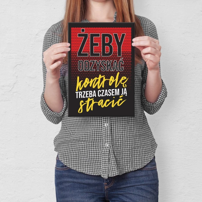 Plakat metalowy Żeby odzyskać Prezent