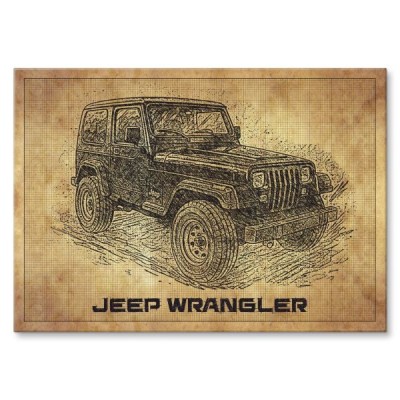 Jeep Wrangler drawn