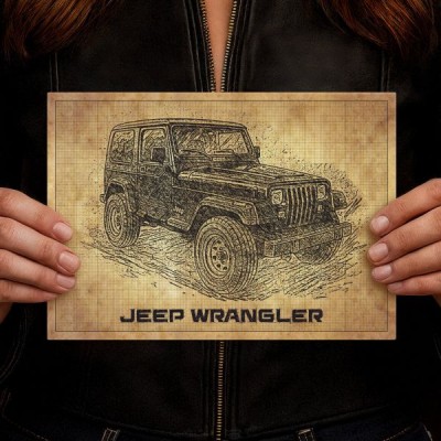 Jeep Wrangler drawn