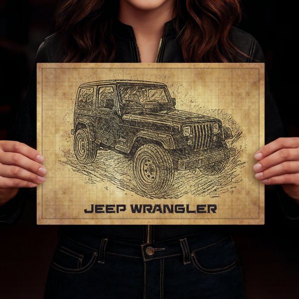 Jeep Wrangler drawn