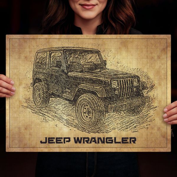 Jeep Wrangler drawn