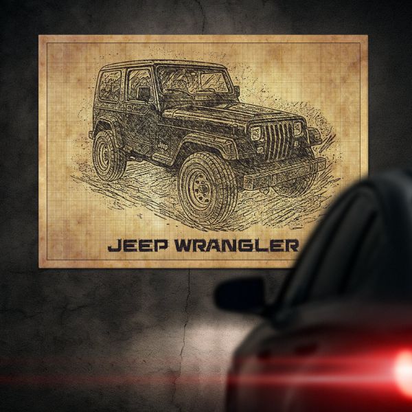 Jeep Wrangler drawn