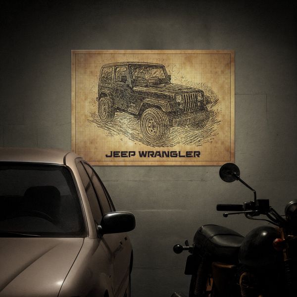 Jeep Wrangler drawn