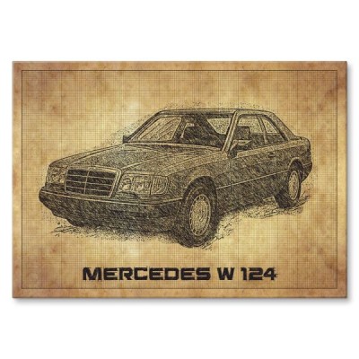 Mercedes W124 drawn