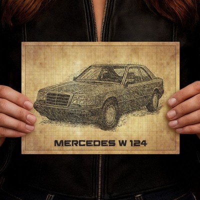 Mercedes W124 drawn