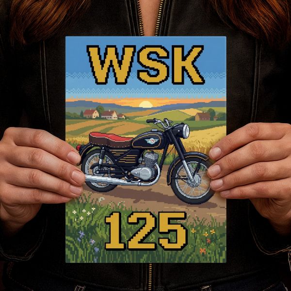 WSK 125 Retro Pixel Art