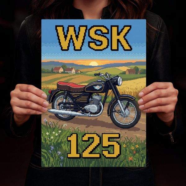 WSK 125 Retro Pixel Art