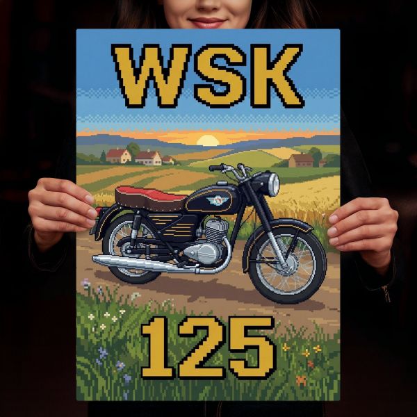 WSK 125 Retro Pixel Art
