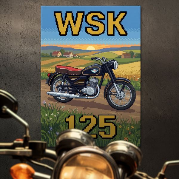 WSK 125 Retro Pixel Art