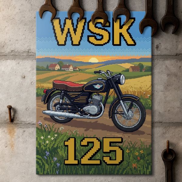 WSK 125 Retro Pixel Art