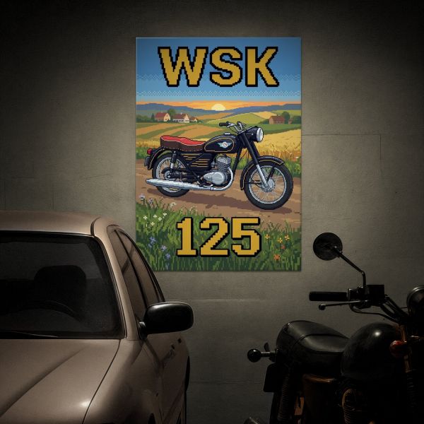 WSK 125 Retro Pixel Art
