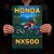 Honda NX500 Retro Pixel Art