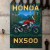 Honda NX500 Retro Pixel Art
