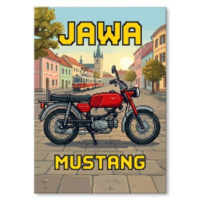 Jawa Mustang  Retro Pixel