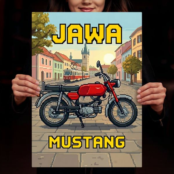 Jawa Mustang  Retro Pixel
