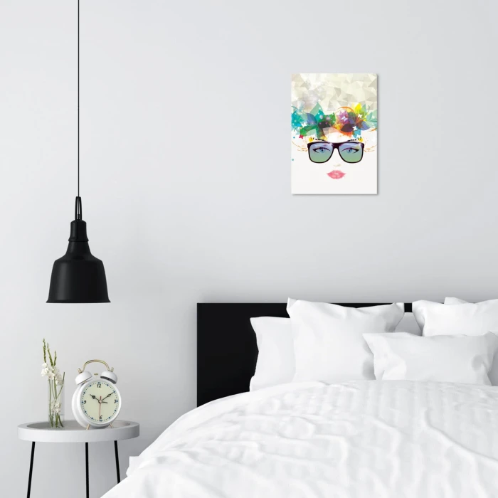 Plakat metalowy Wiosenna kobieta Prezent