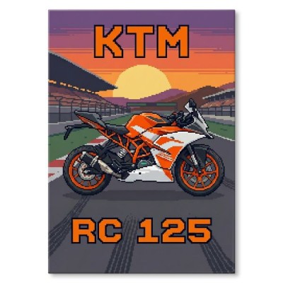 KTM RC 125 Retro Pixel