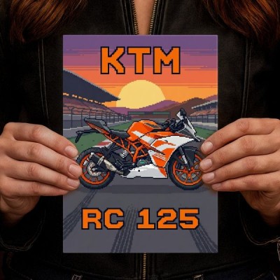 KTM RC 125 Retro Pixel