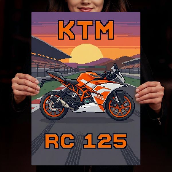 KTM RC 125 Retro Pixel