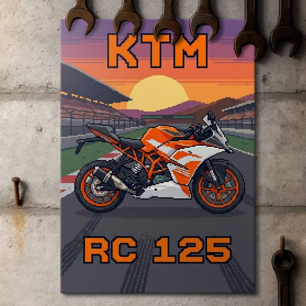 KTM RC 125 Retro Pixel