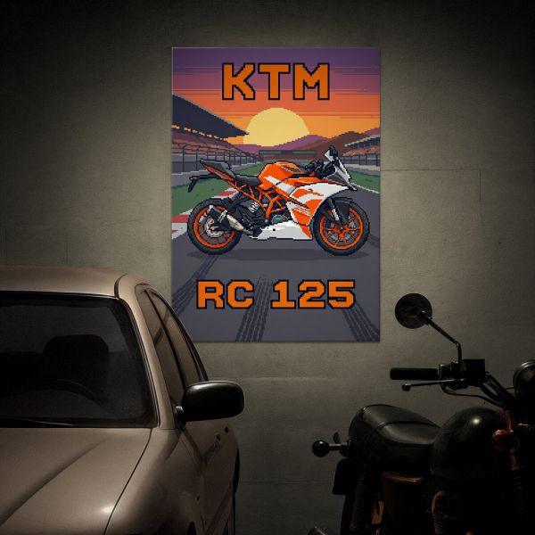 KTM RC 125 Retro Pixel