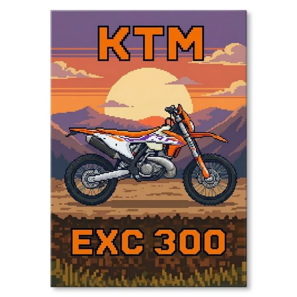 KTM EXC 300 Retro Pixel