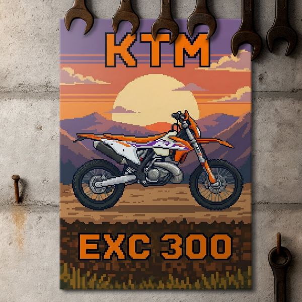 KTM EXC 300 Retro Pixel