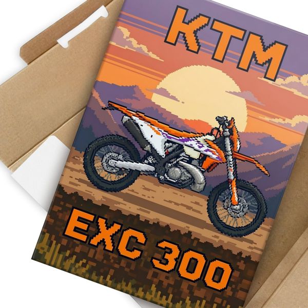 KTM EXC 300 Retro Pixel