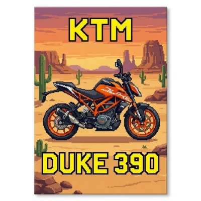 KTM DUKE 390 Retro Pixel