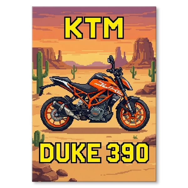 KTM DUKE 390 Retro Pixel
