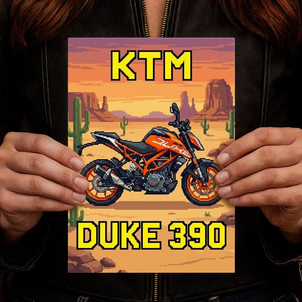 KTM DUKE 390 Retro Pixel