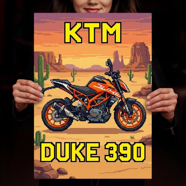 KTM DUKE 390 Retro Pixel