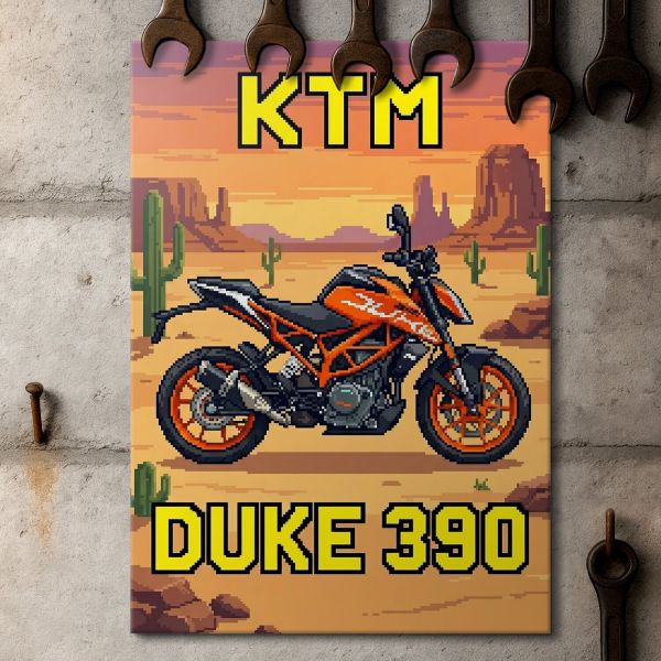 KTM DUKE 390 Retro Pixel